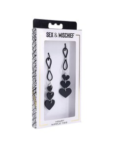 SEX AND MISCHIEF HEART NIPPLE TIES- 830599-4